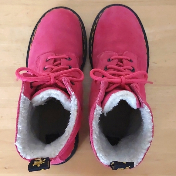 Dr. Martens Serena pink suede leather boots - Picture 6 of 16